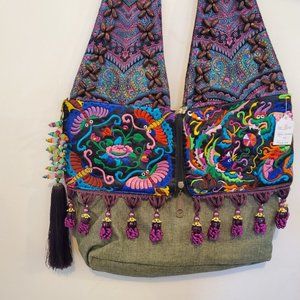 Eccentric Embroidered Hand Bag